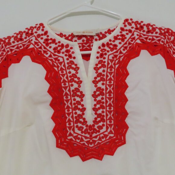Tory Burch Embroidered 'Isla' Top Size 2 - Picture 5 of 9